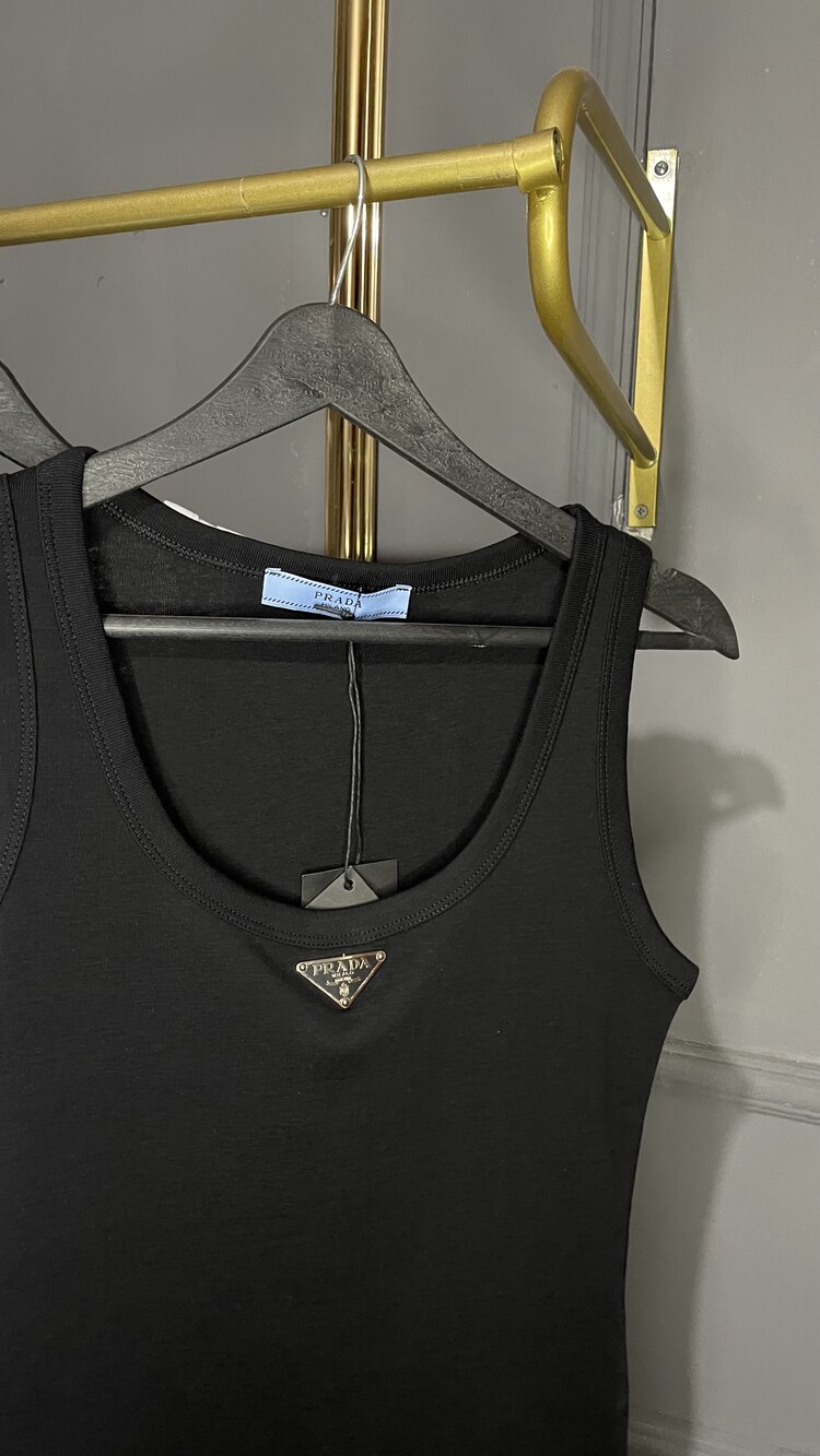 Prada Düz Kumaş Tank Top 