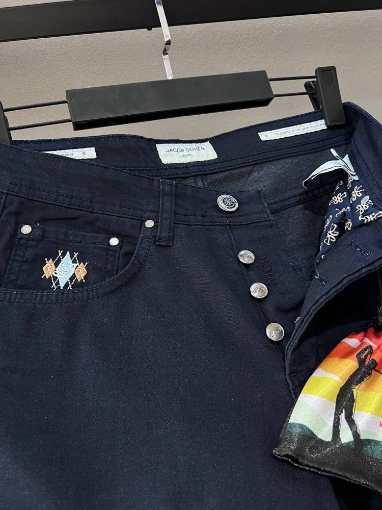Premium Jacob Cohen Tensel Kumaş Kot Pantolon(1578-Lacivert)