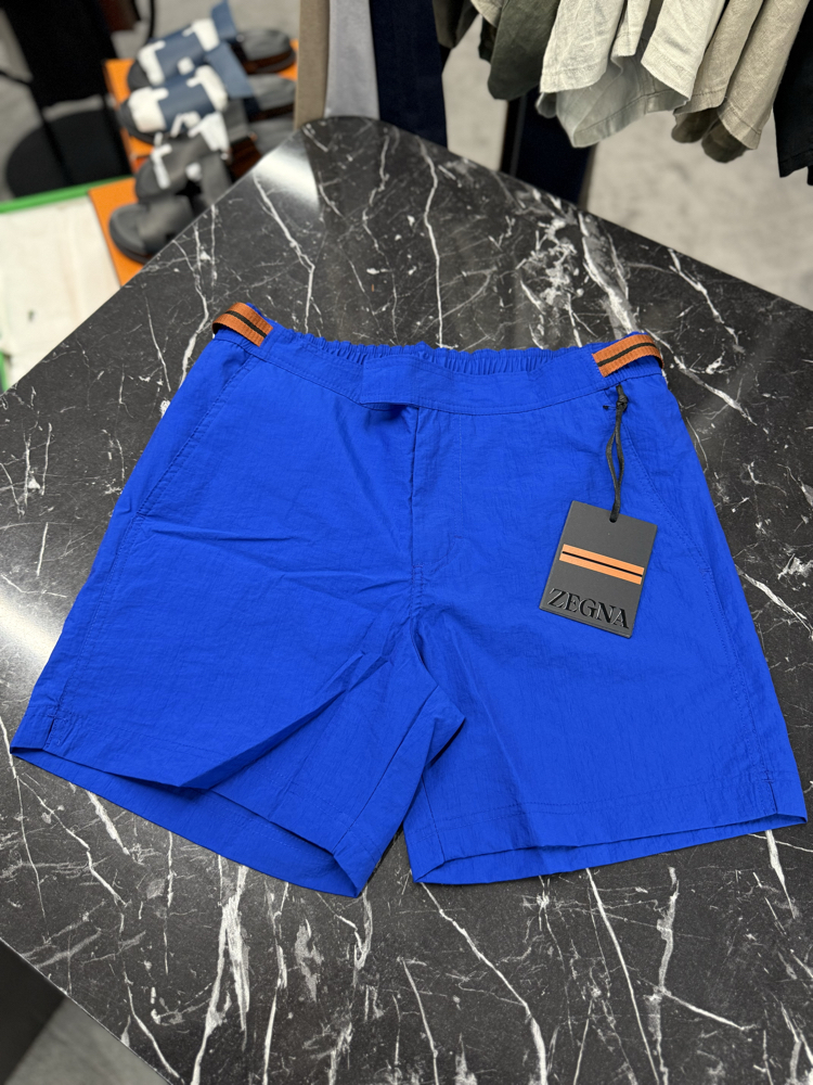 Zegna Premium Deniz Şortu ve Şort Kapri (5165-Sax Mavisi