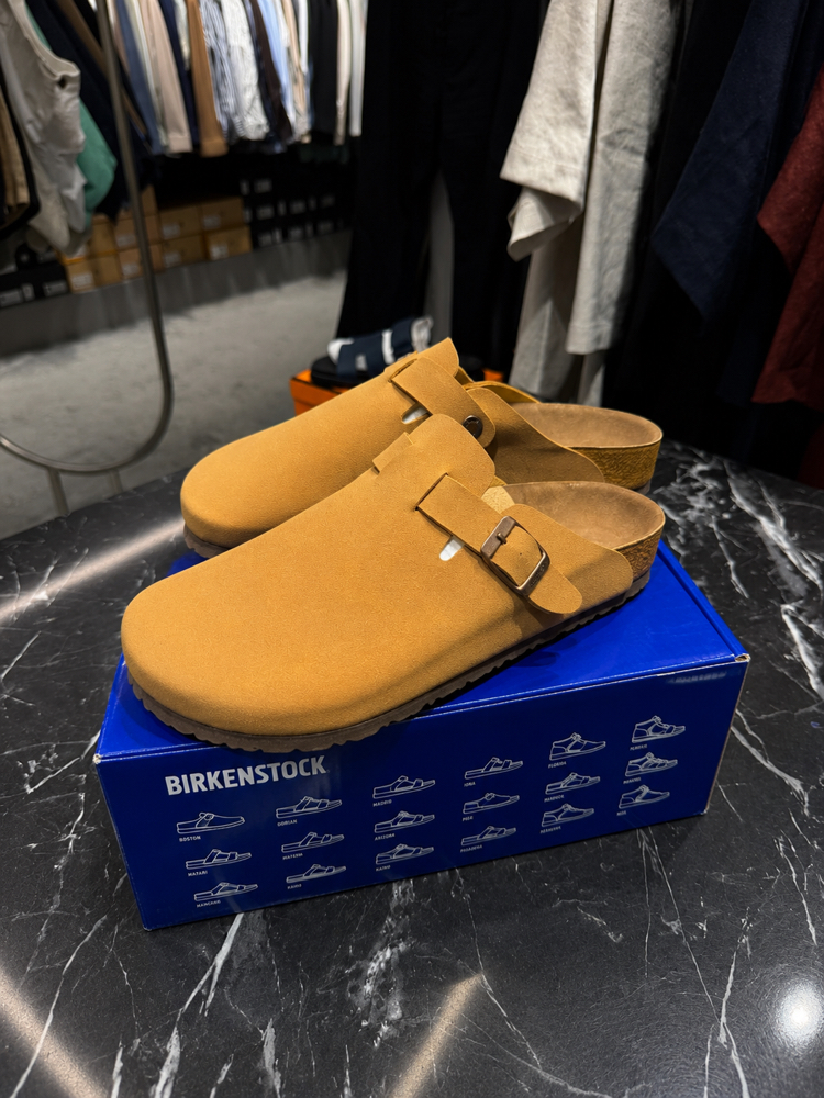 Birkenstock Yeni Sezon Boston Süet Terlik (Taba)