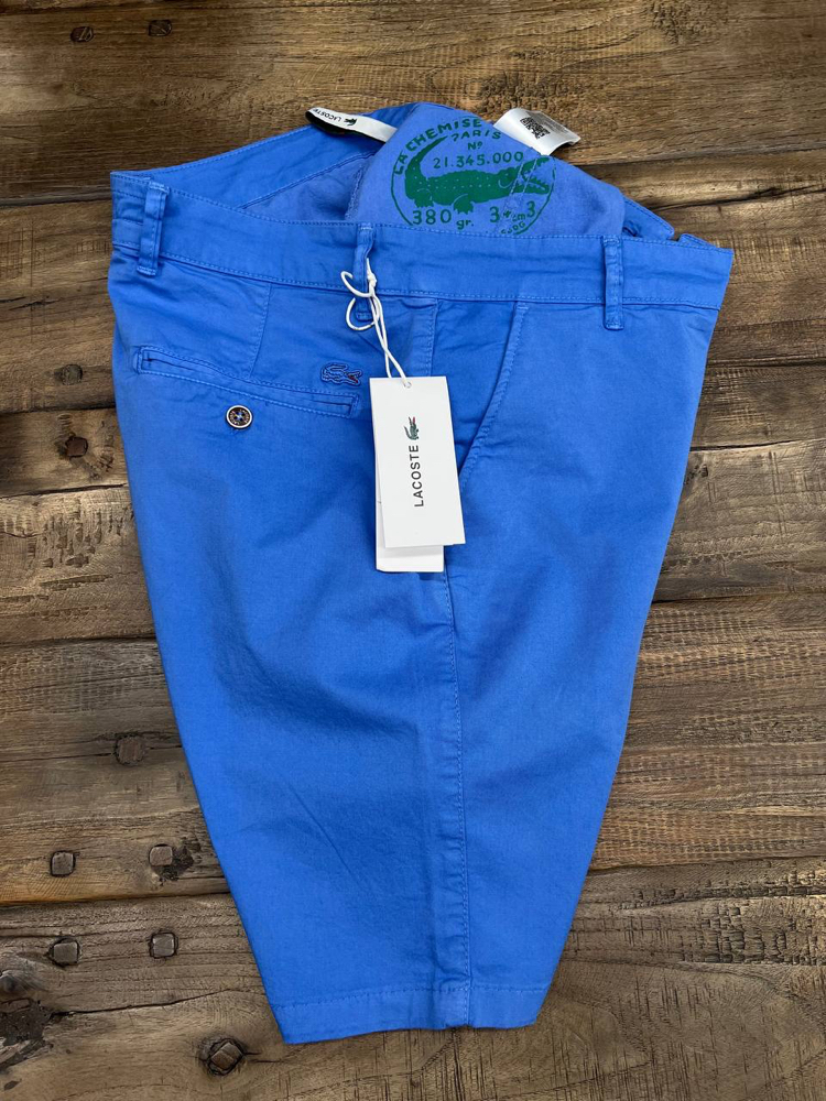 Premium Gabardin Kumaş Şort (1315-Sax Mavisi)