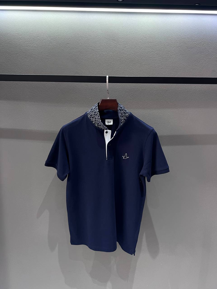 YAKA DETAYLI POLO YAKA (251904-LACİVERT)
