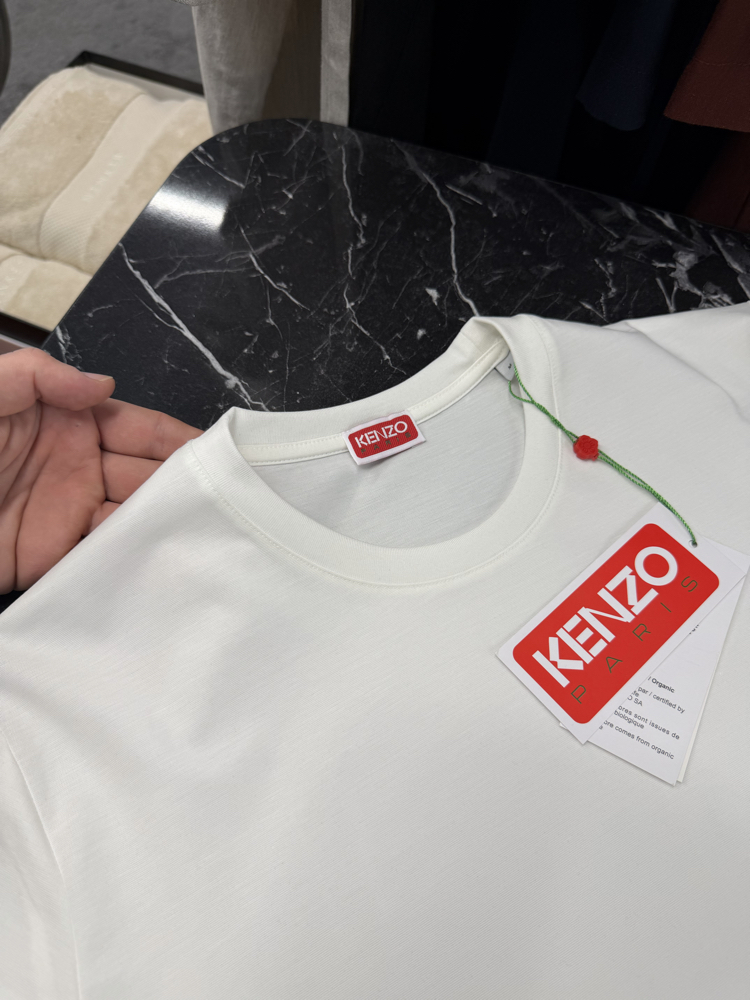 İthal Kenzo T-shirt Kırışmayan Kumaş (9446-Beyaz)