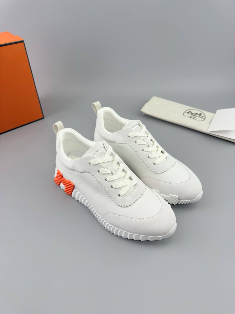 Hermes Beyaz Deri Sneakers (İTHAL ÜRÜN)