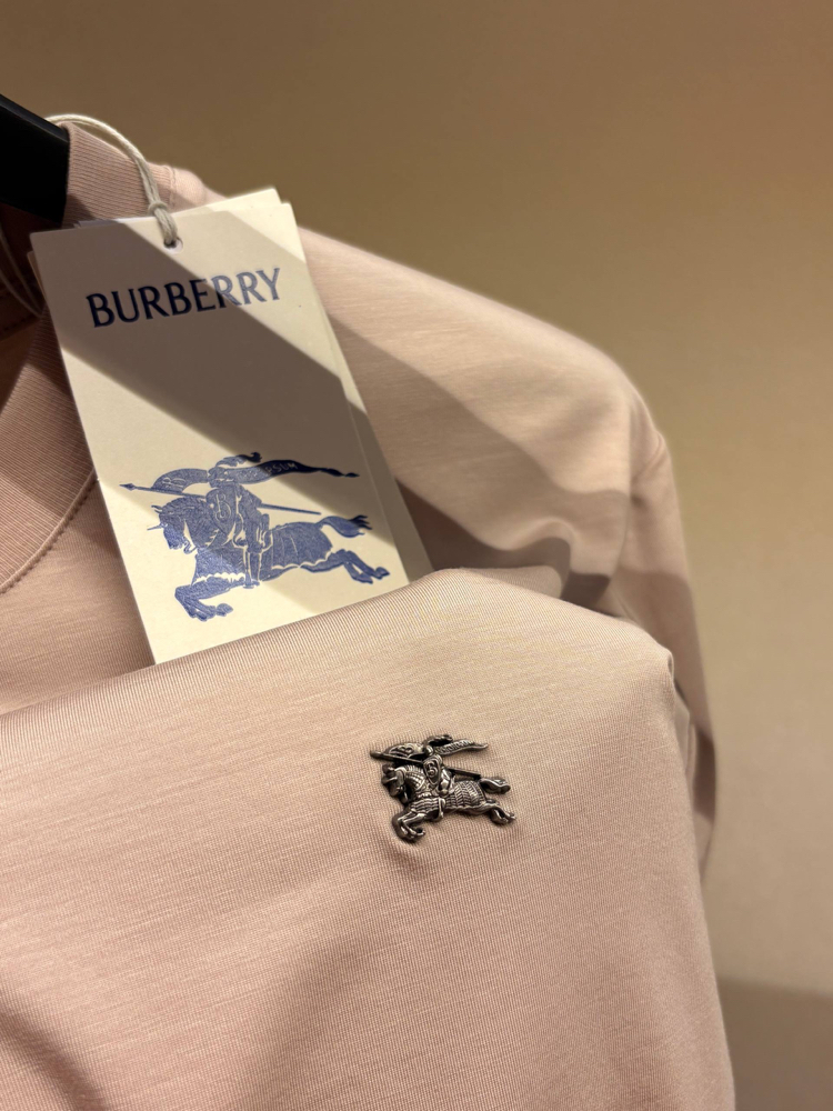 İthal Burberry T-shirt Kırışmayan Kumaş (9224-Bej)