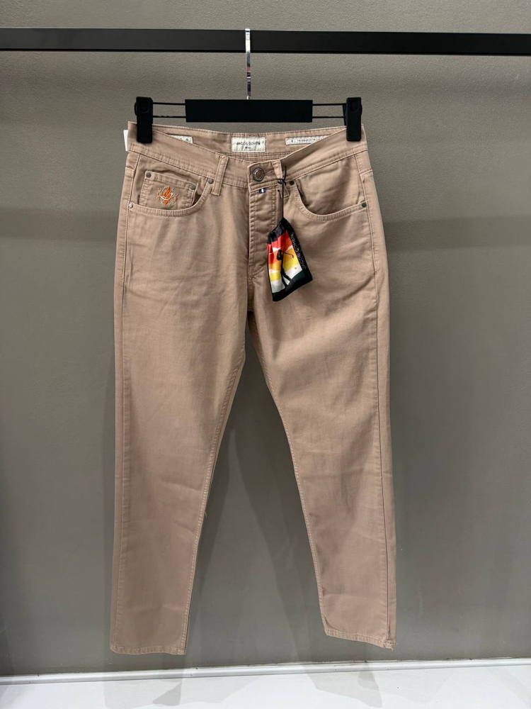 Premium Jacob Cohen Tensel Kumaş Kot Pantolon(1575-Camel)