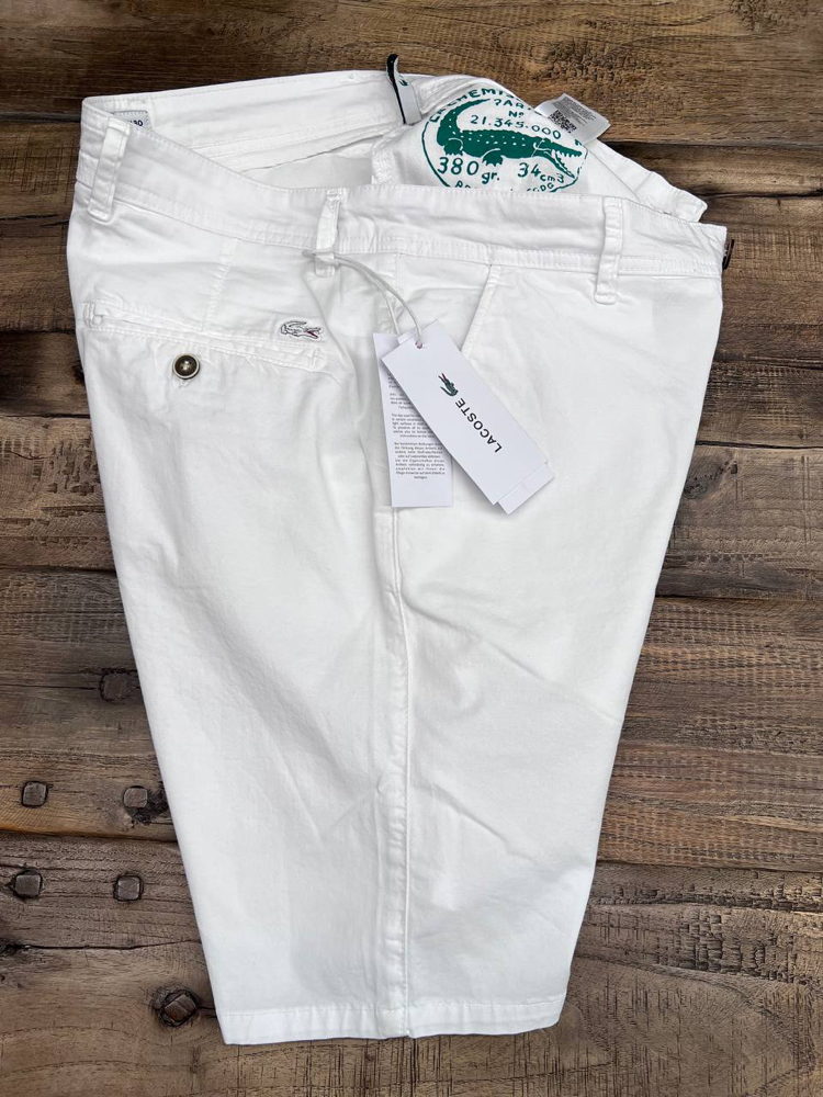 Premium Gabardin Kumaş Şort (1315-Beyaz)