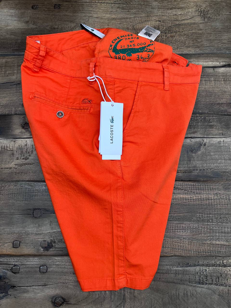 Premium Gabardin Kumaş Şort (1315-Oranj)