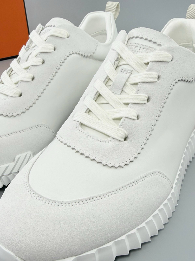 Hermes Beyaz Deri Sneakers (İTHAL ÜRÜN)