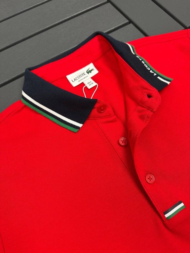Yaka Detaylı Polo Yaka (10027-Kırmızı)