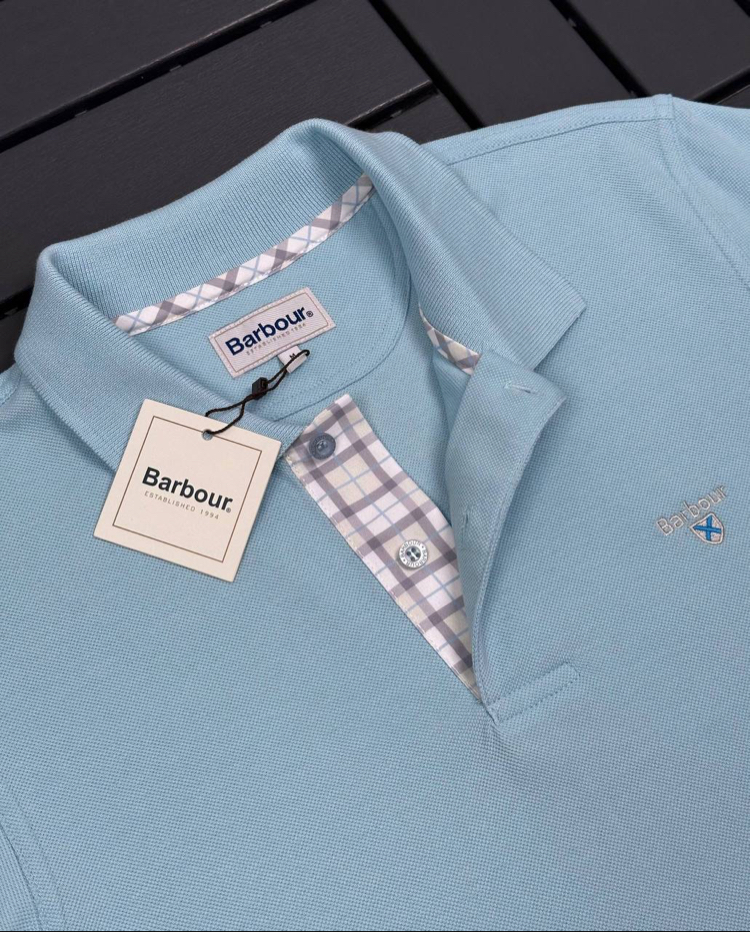  Barbour Polo Yaka (10076-Buz mavisi)