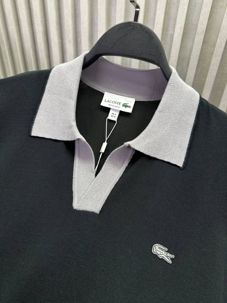  V Yaka Triko  Polo Yaka (33070-Siyah )