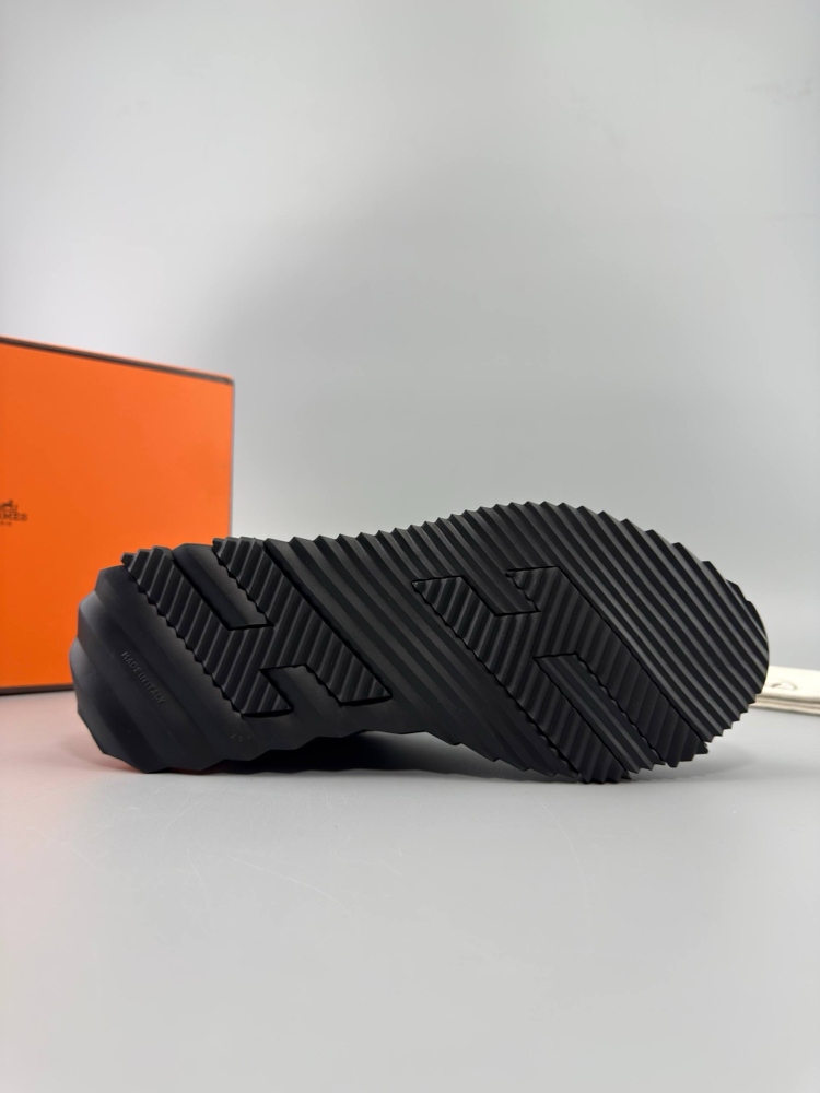 Hermes Siyah Deri Sneakers (İTHAL ÜRÜN)