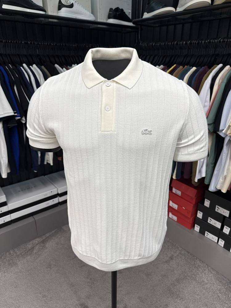 Detaylı Triko Polo Yaka (Beyaz -33049)