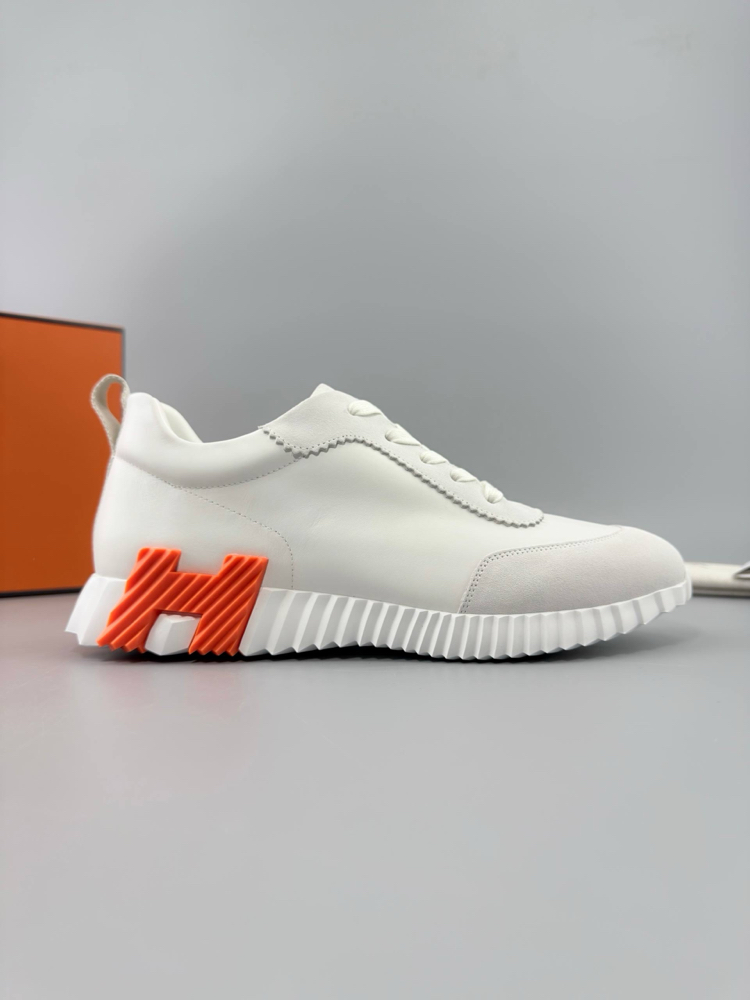 Hermes Beyaz Deri Sneakers (İTHAL ÜRÜN)
