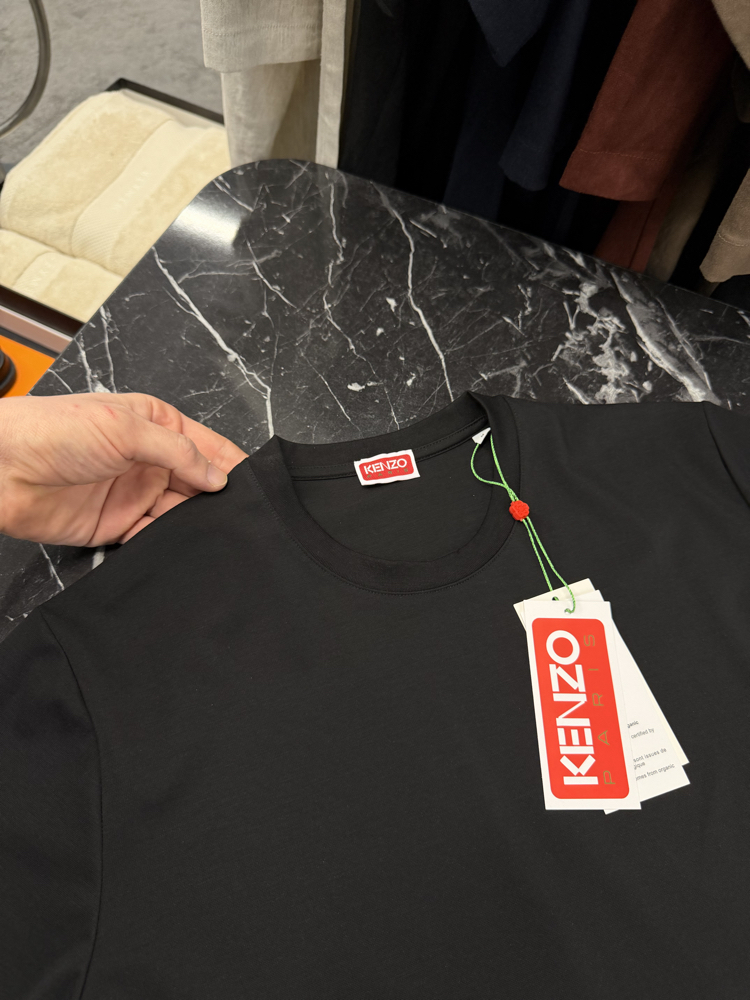 İthal Kenzo T-shirt Kırışmayan Kumaş (9446-Siyah)