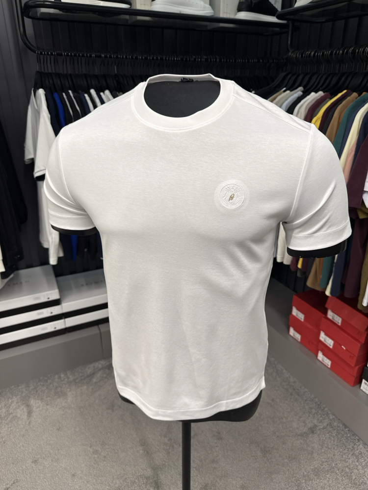 İthal BİRONİ  T-shirt Kırışmayan Kumaş (26096-Beyaz)