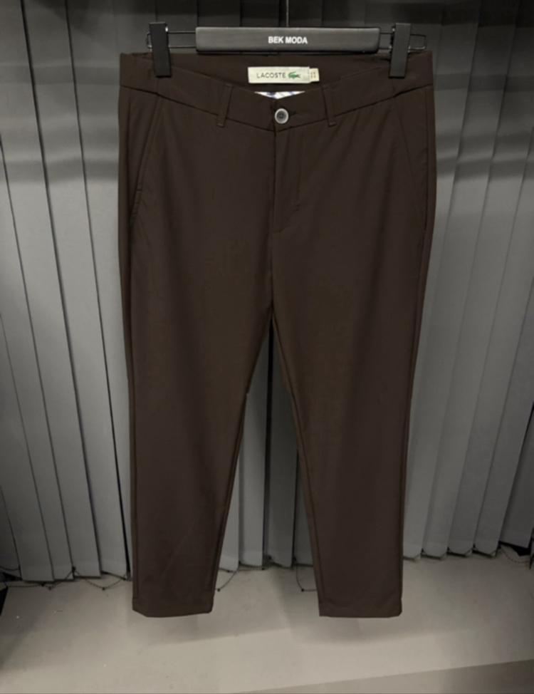 Premium Kırışmayan Kumaş Jogger Pantolon(1093-Kahve)