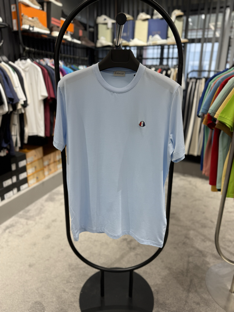 İthal Moncler T-shirt Kırışmayan Kumaş (418-Mavi)