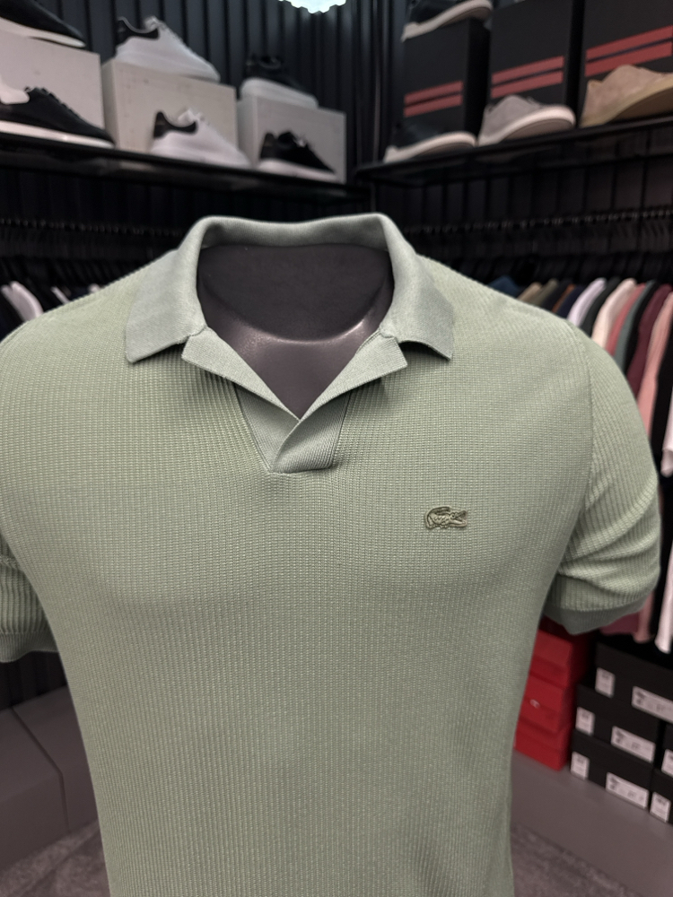 Örme V Triko Polo Yaka (Çağla Yeşili-33036) 