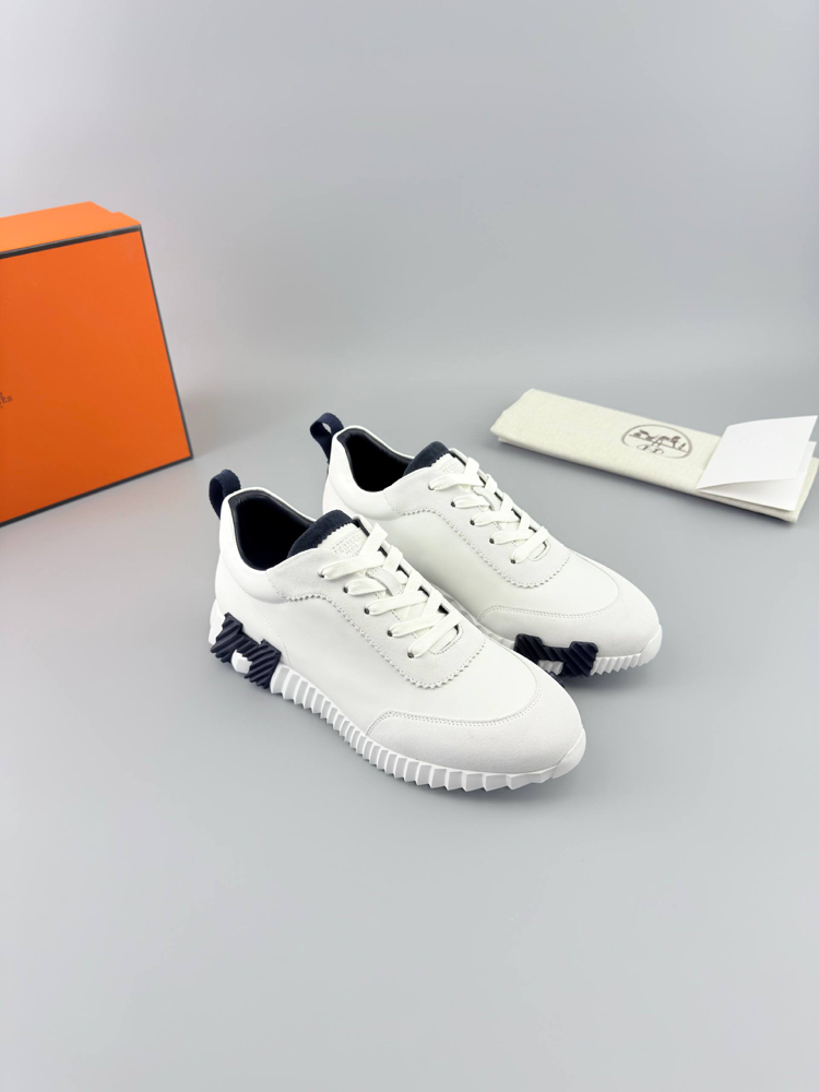Hermes Beyaz Deri Sneakers (İTHAL ÜRÜN)
