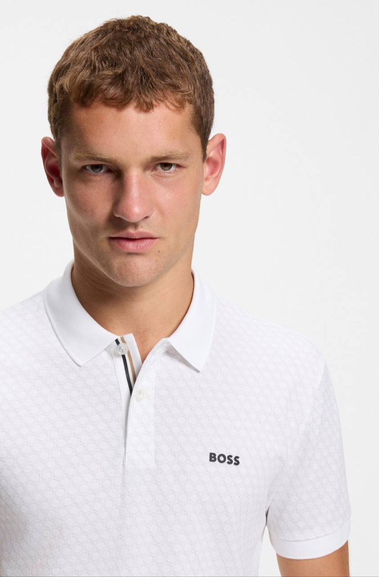 Boss Triko Polo Yaka (Lacivert-33057-Beyaz)