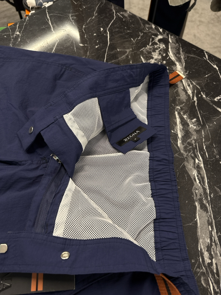 Zegna Premium Deniz Şortu ve Şort Kapri (5165-Lacivert)