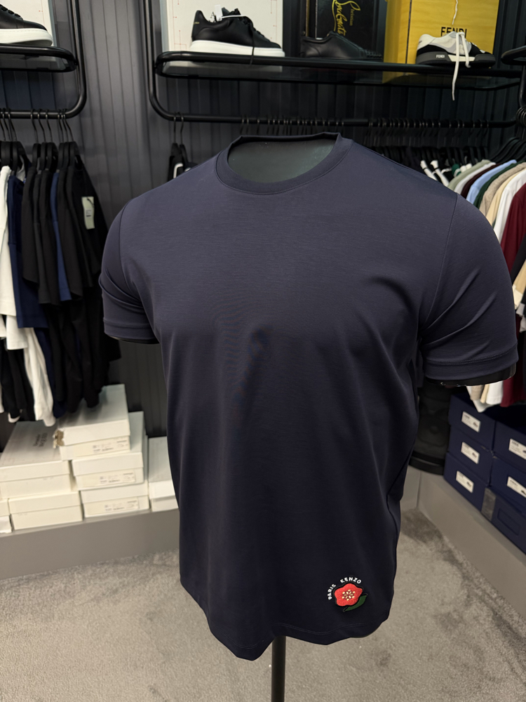 İthal Kenzo T-shirt Kırışmayan Kumaş (9446-Lacivert)