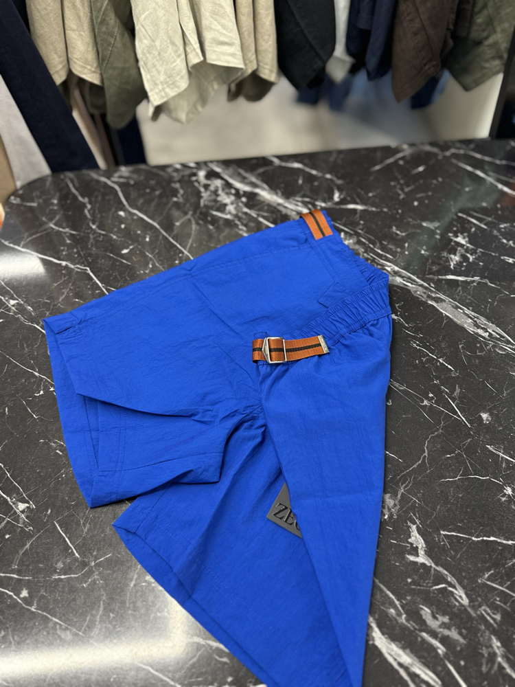 Zegna Premium Deniz Şortu ve Şort Kapri (5165-Sax Mavisi