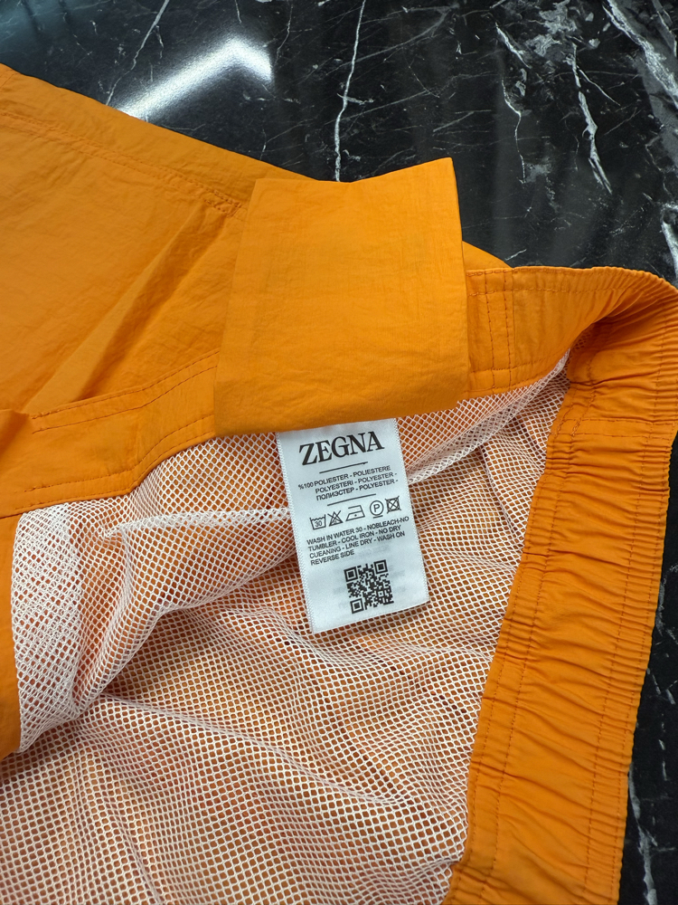 Zegna Premium Deniz Şortu ve Şort Kapri (5165-Turuncu)