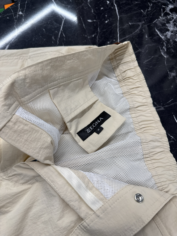 Zegna Premium Deniz Şortu ve Şort Kapri (5165-Bej)
