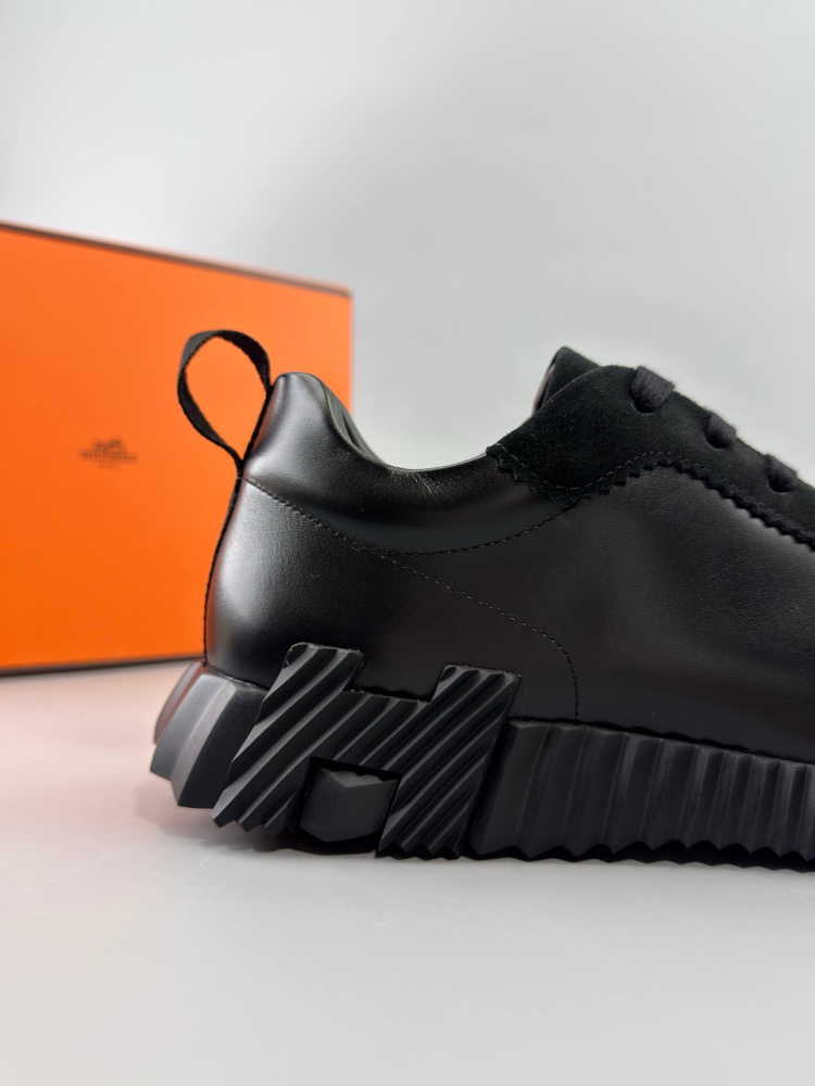 Hermes Siyah Deri Sneakers (İTHAL ÜRÜN)