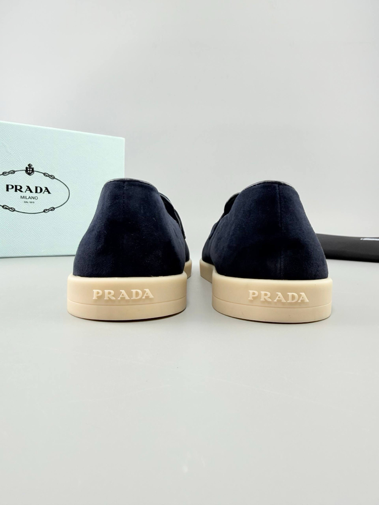 Prada Lacivert Süet Loafer (İTHAL ÜRÜN)