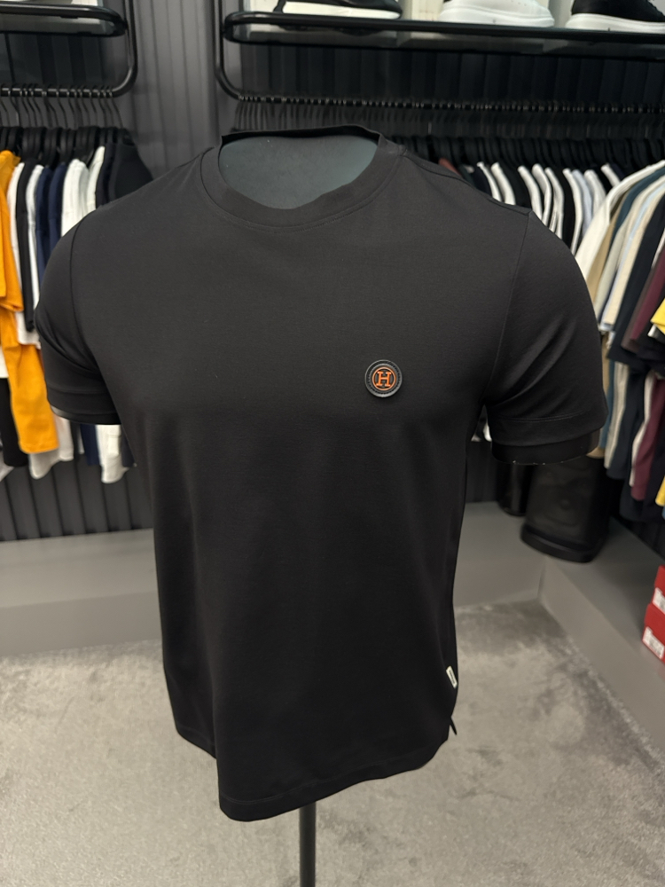 İthal Hermes T-shirt Kırışmayan Kumaş (15054-Kahverengi)
