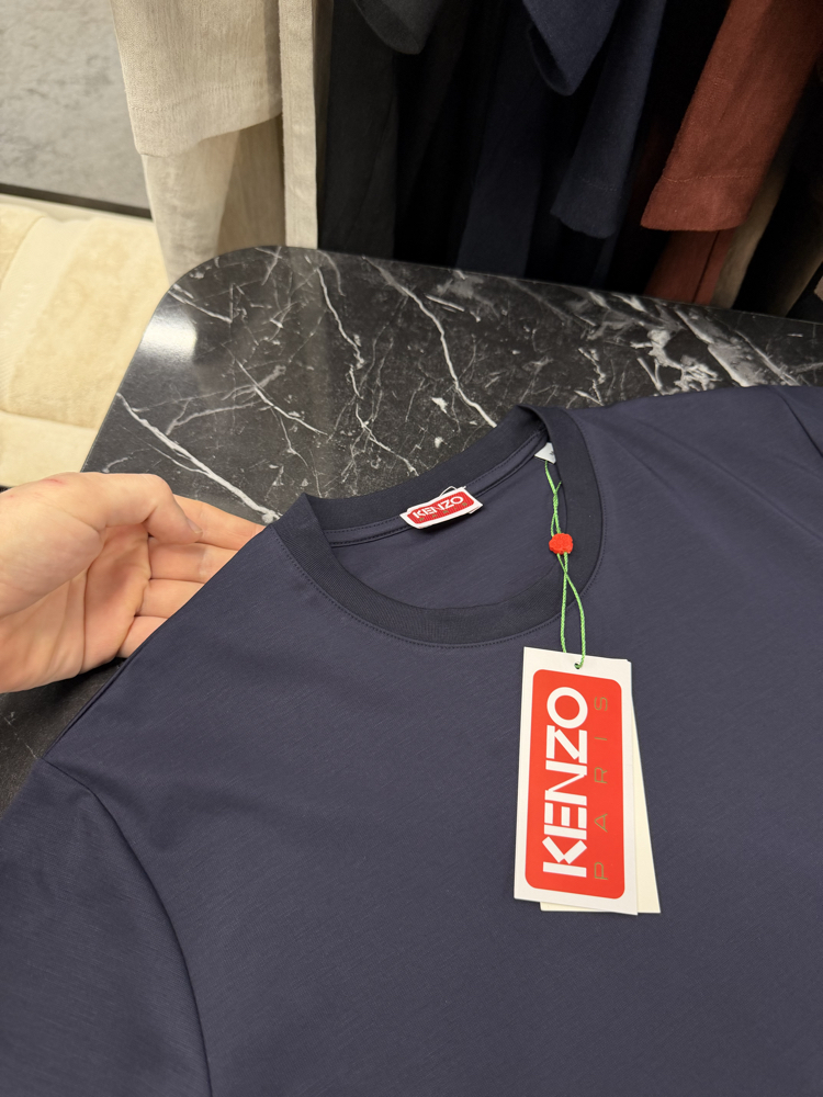 İthal Kenzo T-shirt Kırışmayan Kumaş (9446-Lacivert)