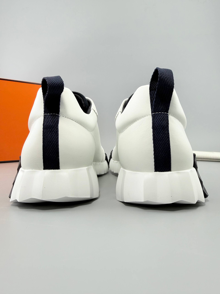 Hermes Beyaz Deri Sneakers (İTHAL ÜRÜN)