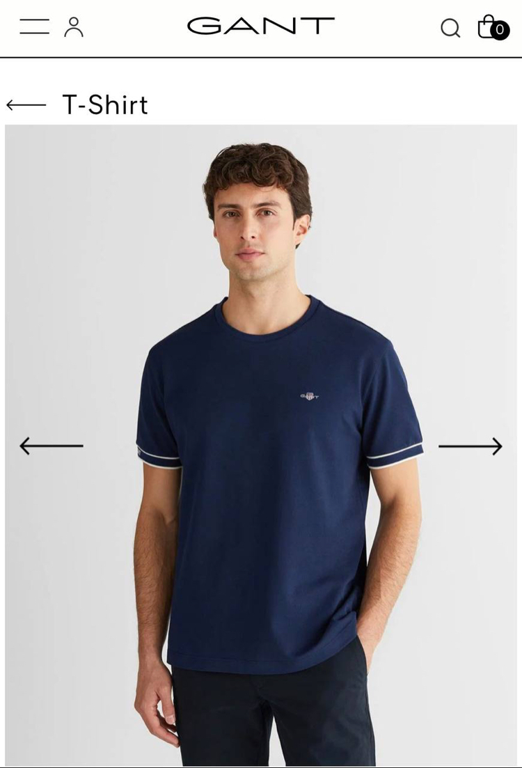 Kol Detaylı Pike Kumaş T-shirt (15019-Lacivert)