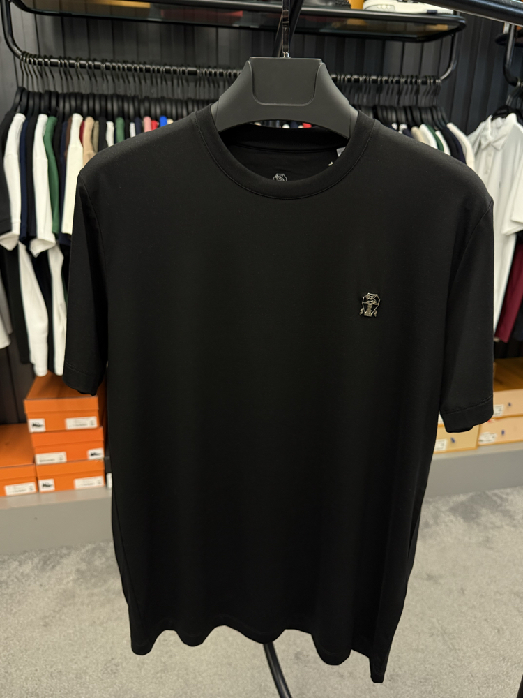 İthal Brunello Cucınelli T-shirt Kırışmayan Kumaş (9419-Siyah)