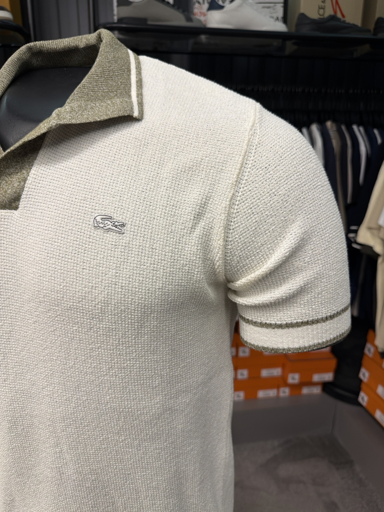 Keten Polo Yaka Triko (Ekru-33055) 