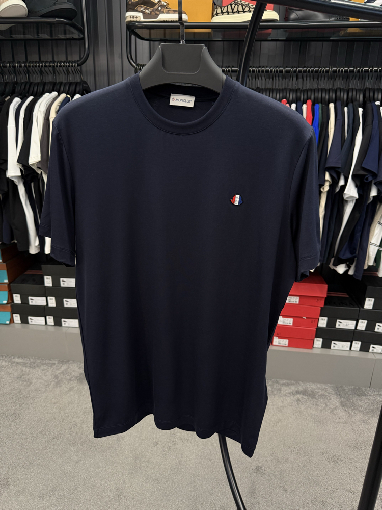 İthal Moncler T-shirt Kırışmayan Kumaş (418-Lacivert)