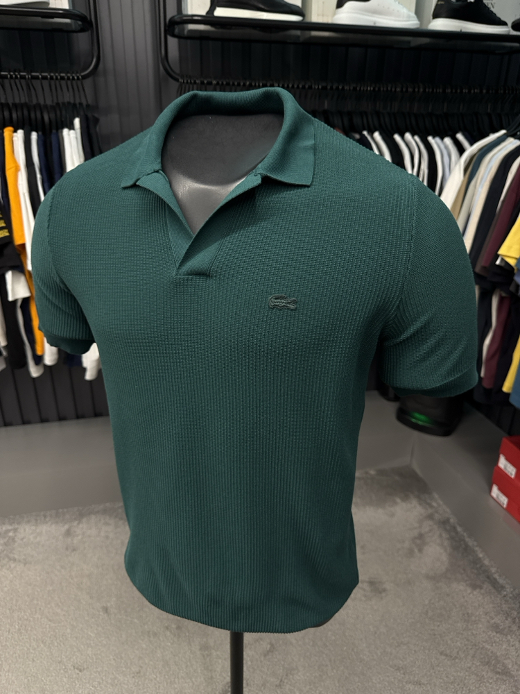 Örme V Triko Polo Yaka (Petrol Yeşili-33036)