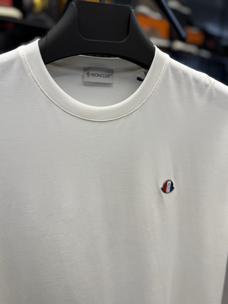 İthal Moncler T-shirt Kırışmayan Kumaş (418-Beyaz)