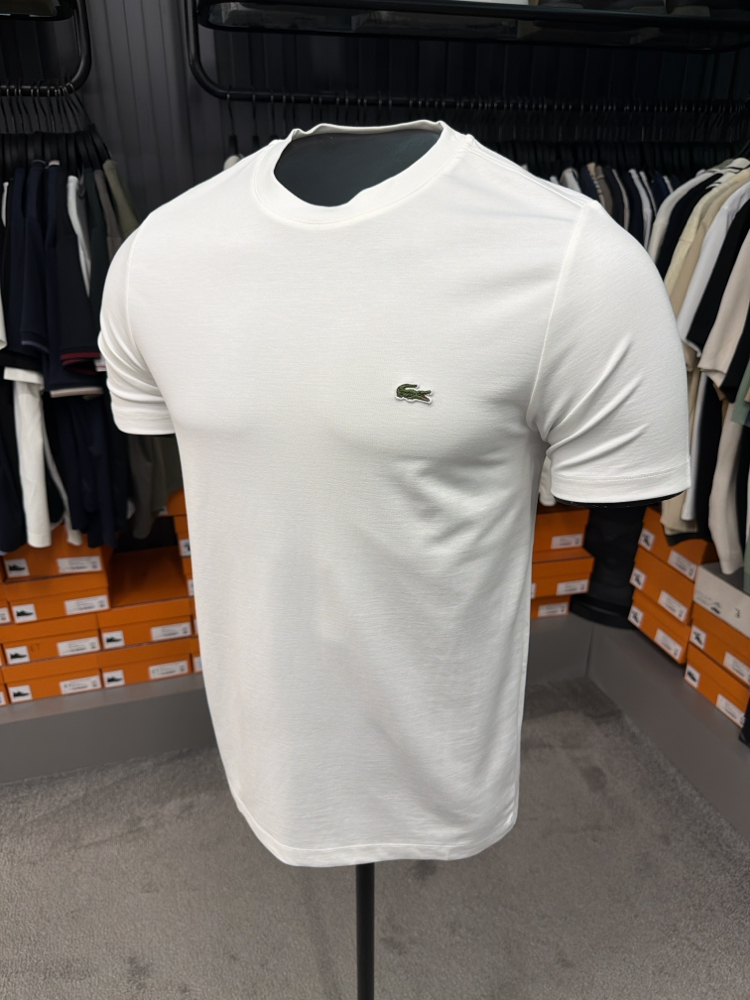 Premium Modal Kırışmayan Kumaş T-shirt  (15046-Beyaz)