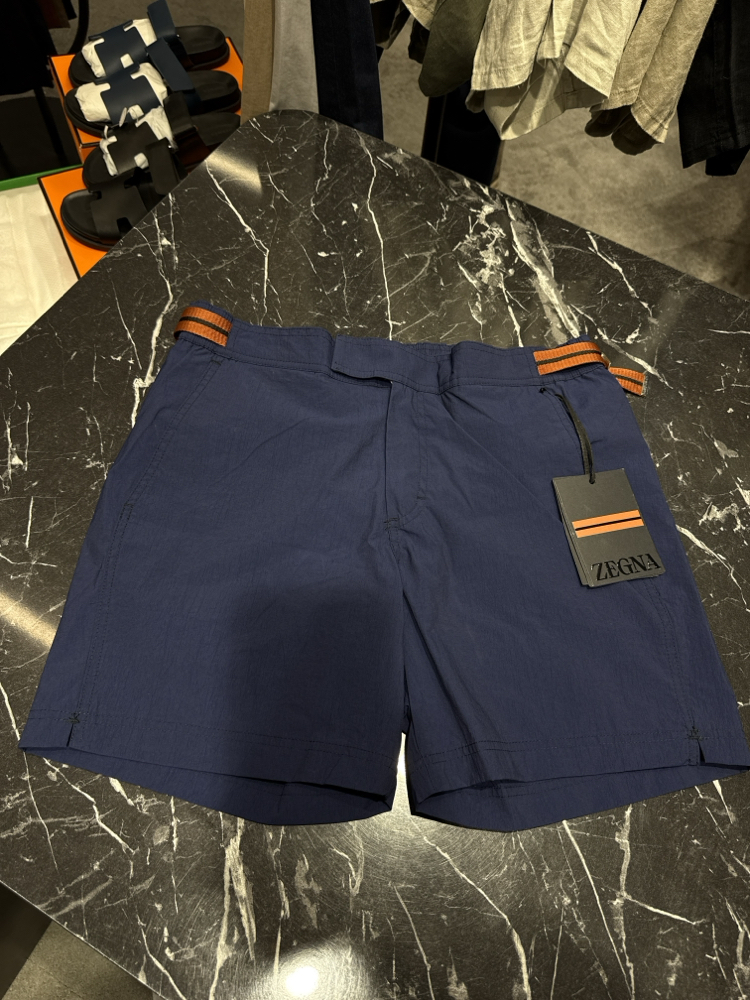 Zegna Premium Deniz Şortu ve Şort Kapri (5165-Lacivert)