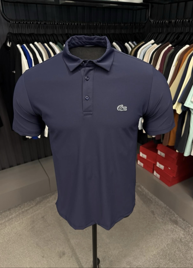 İthal Kırışmayan Kumaş Polo Yaka (26124-Lacivert)