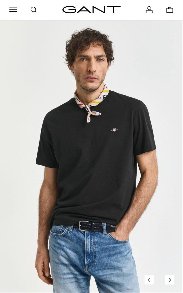 Modal Kırışmayan Kumaş T-shirt  (15048-Siyah)