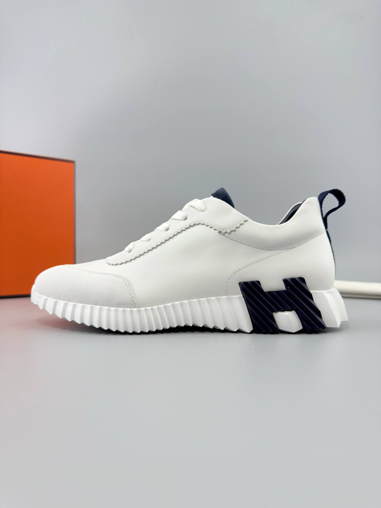 Hermes Beyaz Deri Sneakers (İTHAL ÜRÜN)