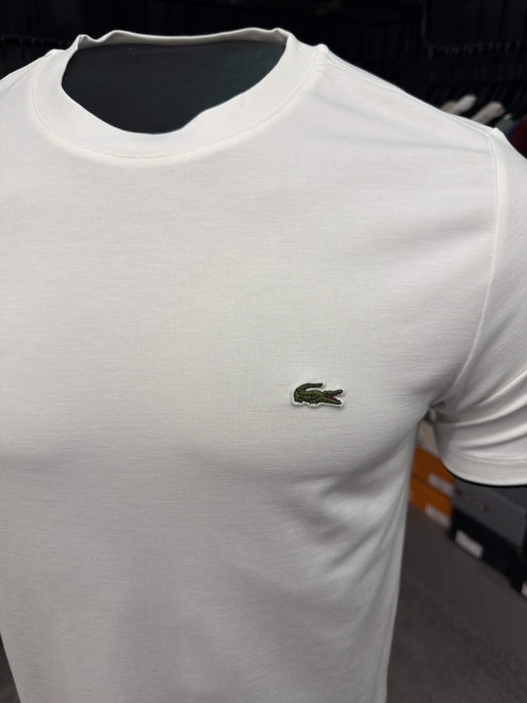 Premium Modal Kırışmayan Kumaş T-shirt  (15046-Beyaz)