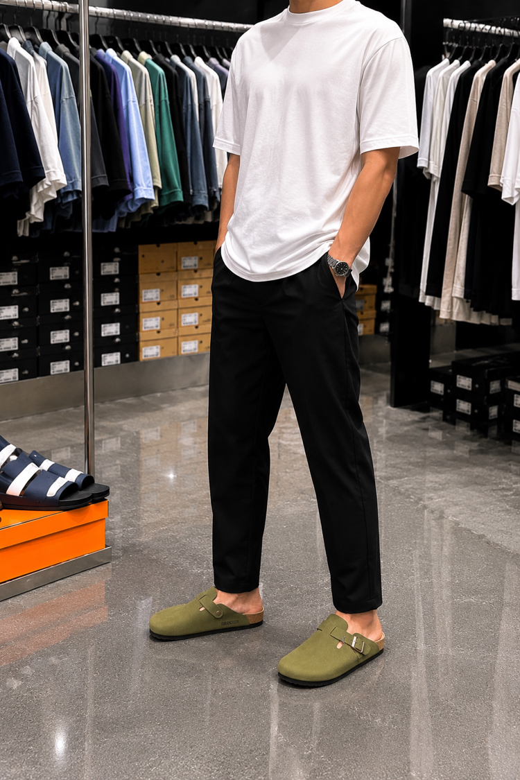 Birkenstock Yeni Sezon Boston Süet Terlik (Haki)