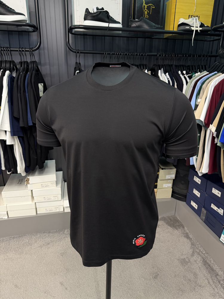 İthal Kenzo T-shirt Kırışmayan Kumaş (9446-Siyah)